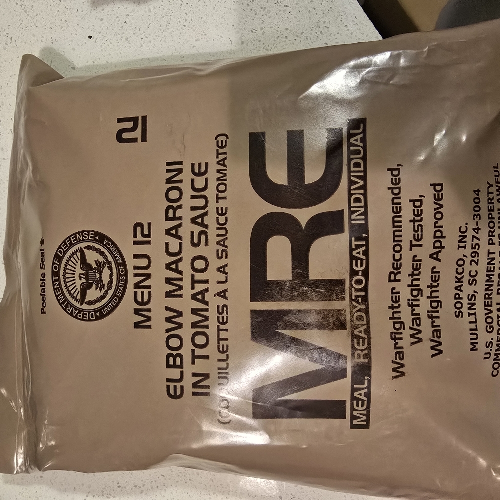 MRE Elbow Macaroni in tomato sauce